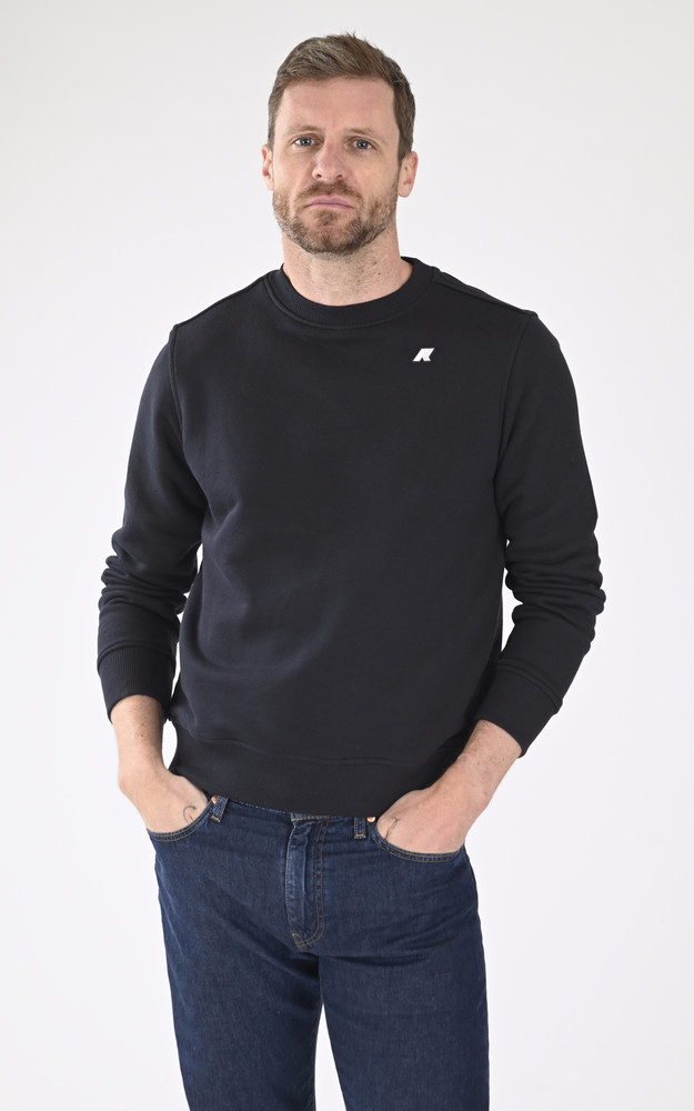 Sweat coton Baptiste bleu marine K-Way