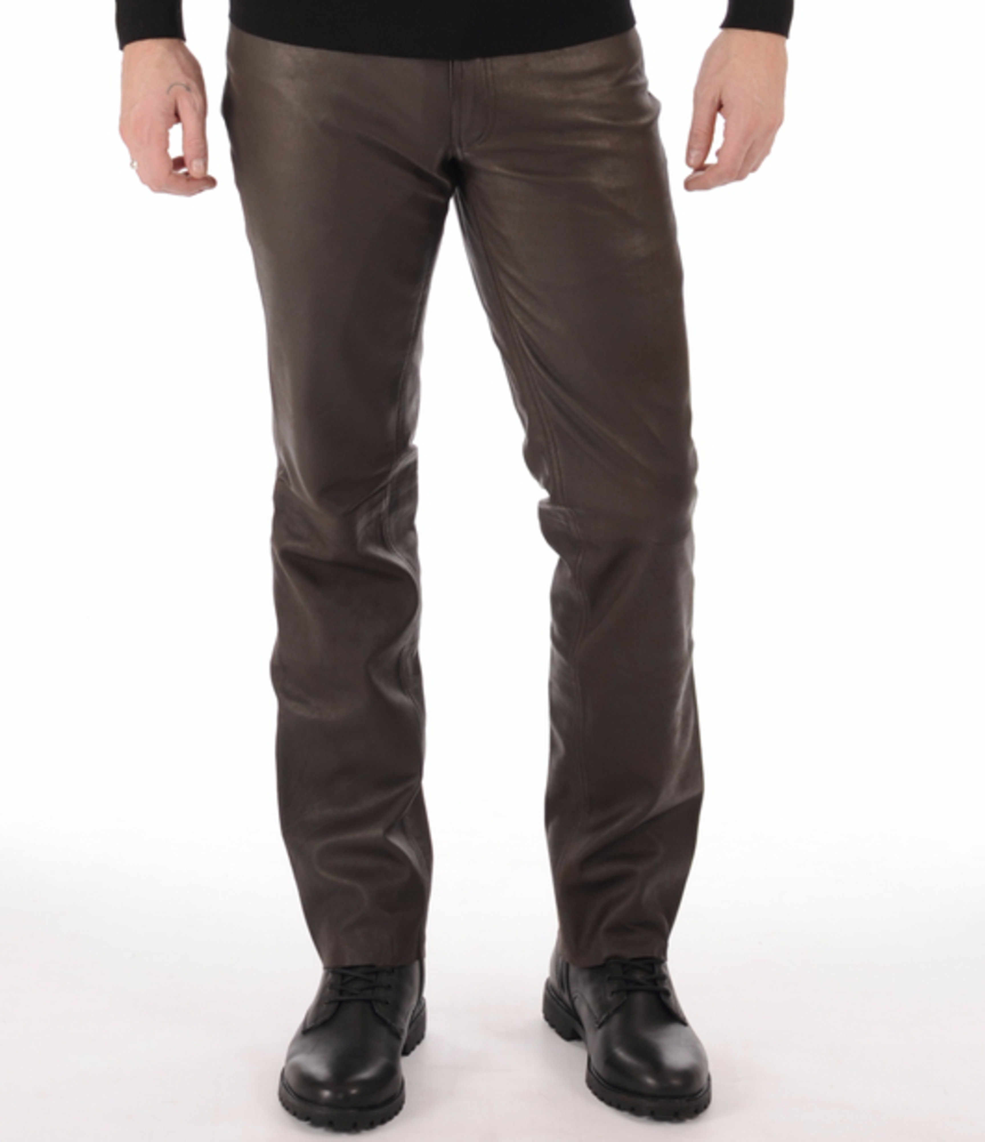 Pantalon Agneau Nubuck Chocolat Maddox La Canadienne Pantalon Cuir