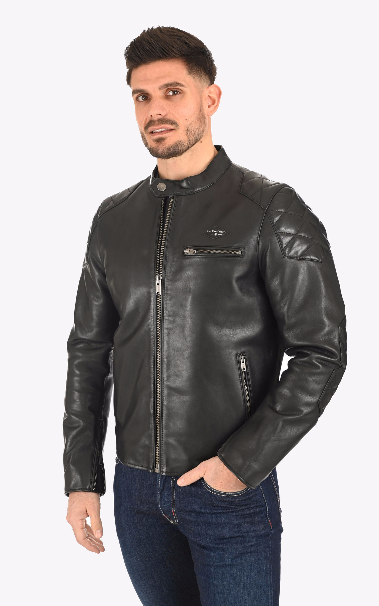 Blouson discount noir cuir