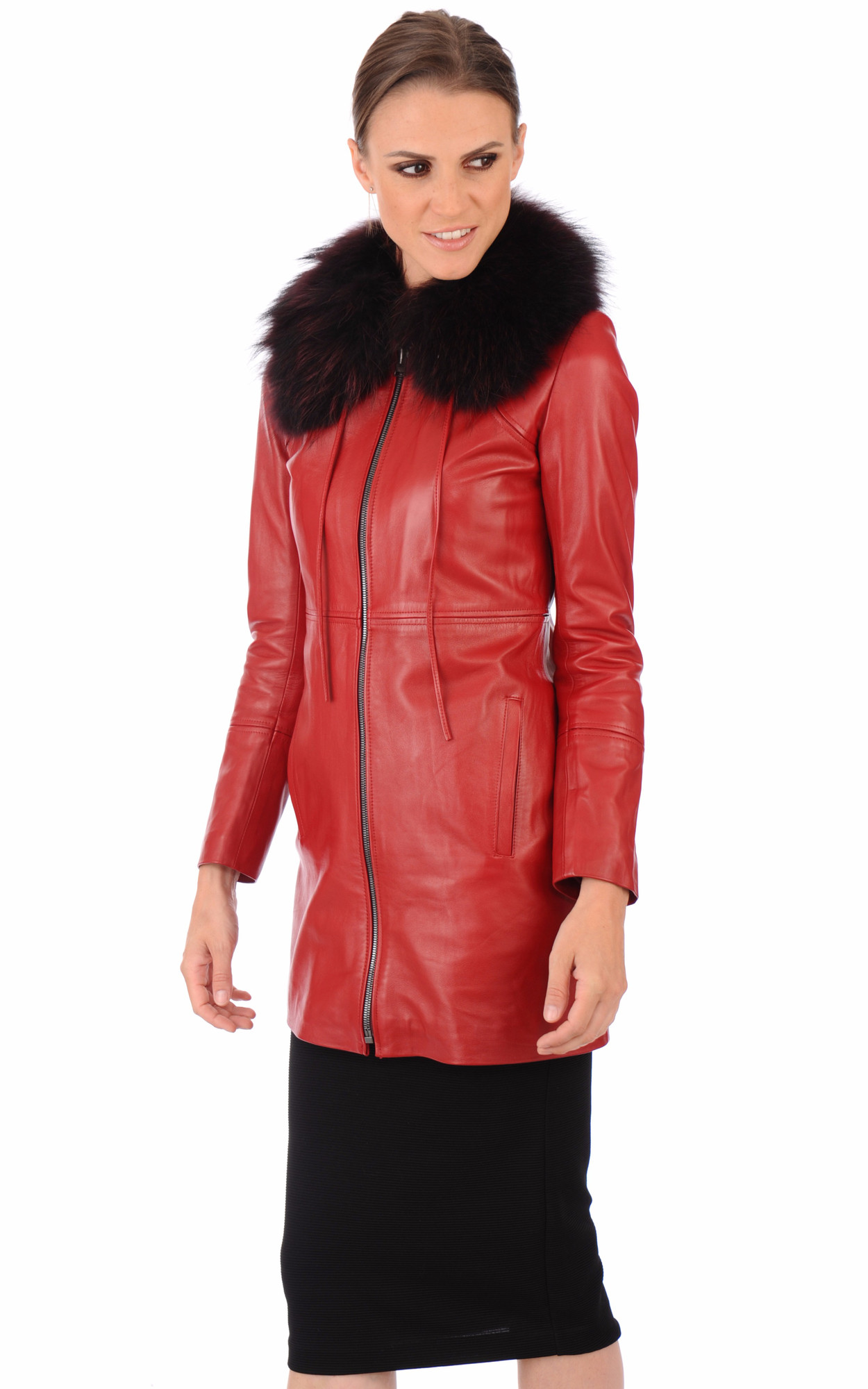 Longue veste rouge hot sale