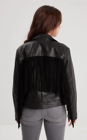 Blouson cuir Moctezuma Black