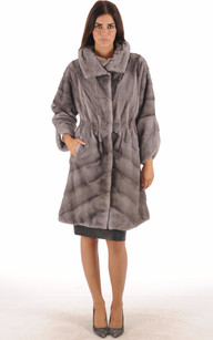 Manteau Vison Blue Irish Manakas La Canadienne Manteau Manteau Chic Vison Noir Manakas La Canadienne Manteau, 7