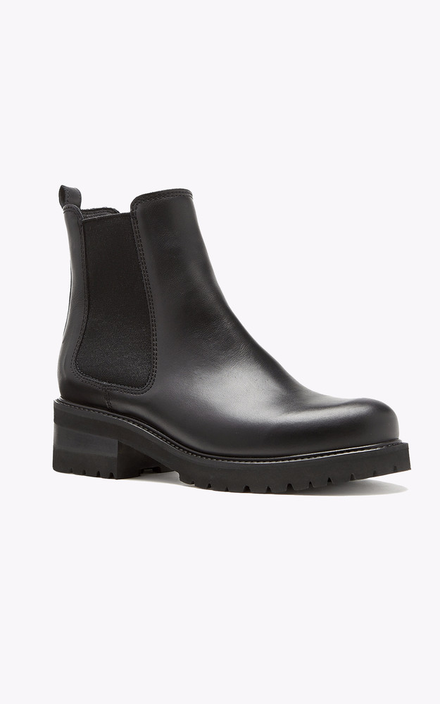 Boots cuir Conner noir La Canadienne Shoes