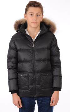 Doudoune Authentic Jacket Noire Garçon Doudoune Authentic Jacket Noire Garçon