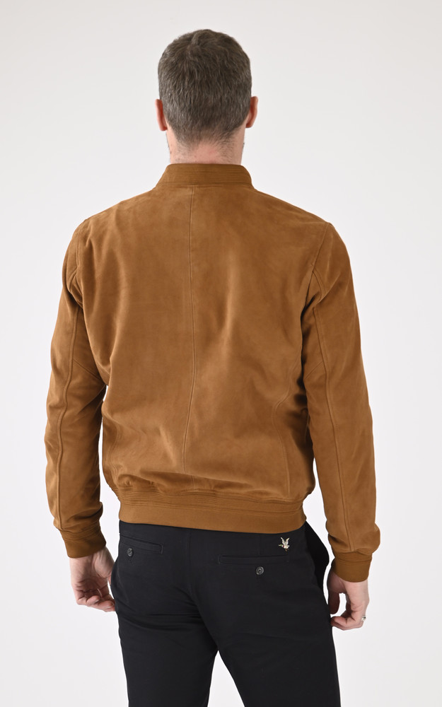 Teddy cuir velours PEM79 cognac Serge Pariente