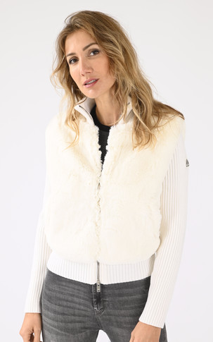 Blouson Laine DUA BUNNY  blanc