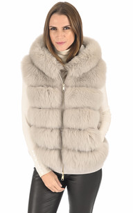 Gilet best sale fourrure renard