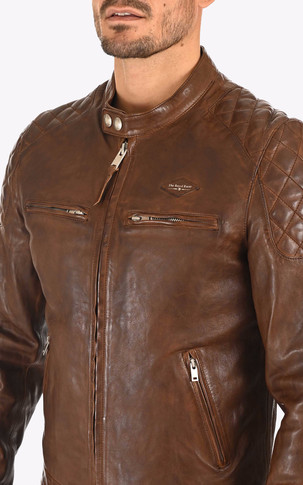 Blouson cuir Cruise cognac