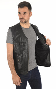 Gilet best sale reporter noir