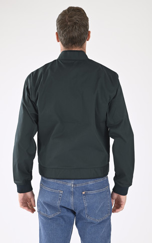 Blouson coton zippé vert