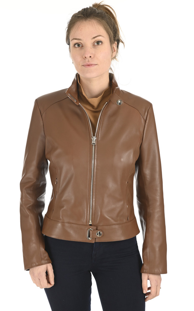 Blouson chic agneau camel La Canadienne