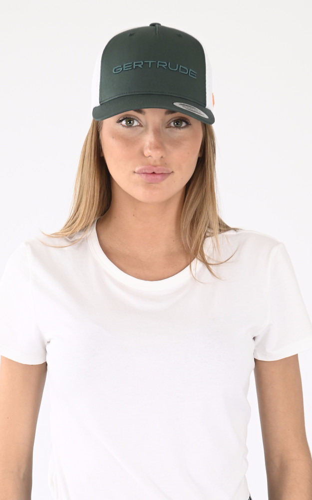 Casquette Benja vert / blanc Gertrude