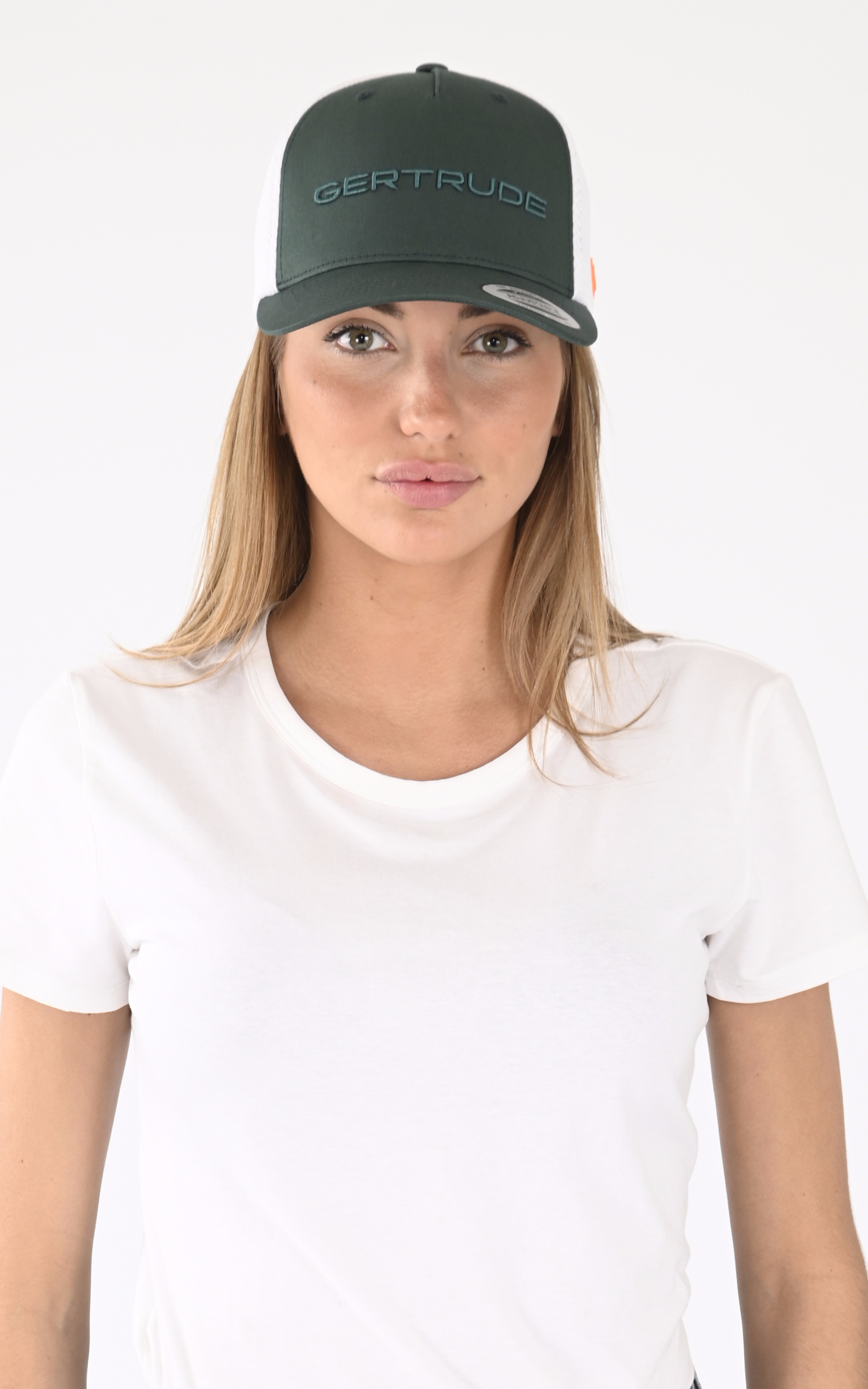 Casquette Benja vert / blanc Gertrude