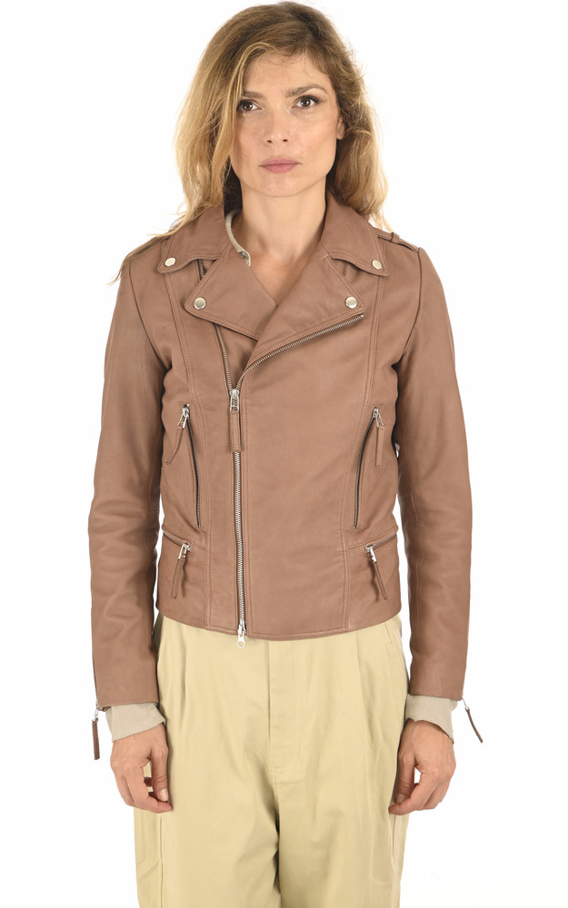 Blouson agneau camel La Canadienne