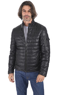 Blouson doudoune 2025 cuir homme