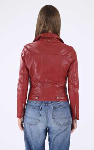 Blouson Bojana agneau rouge