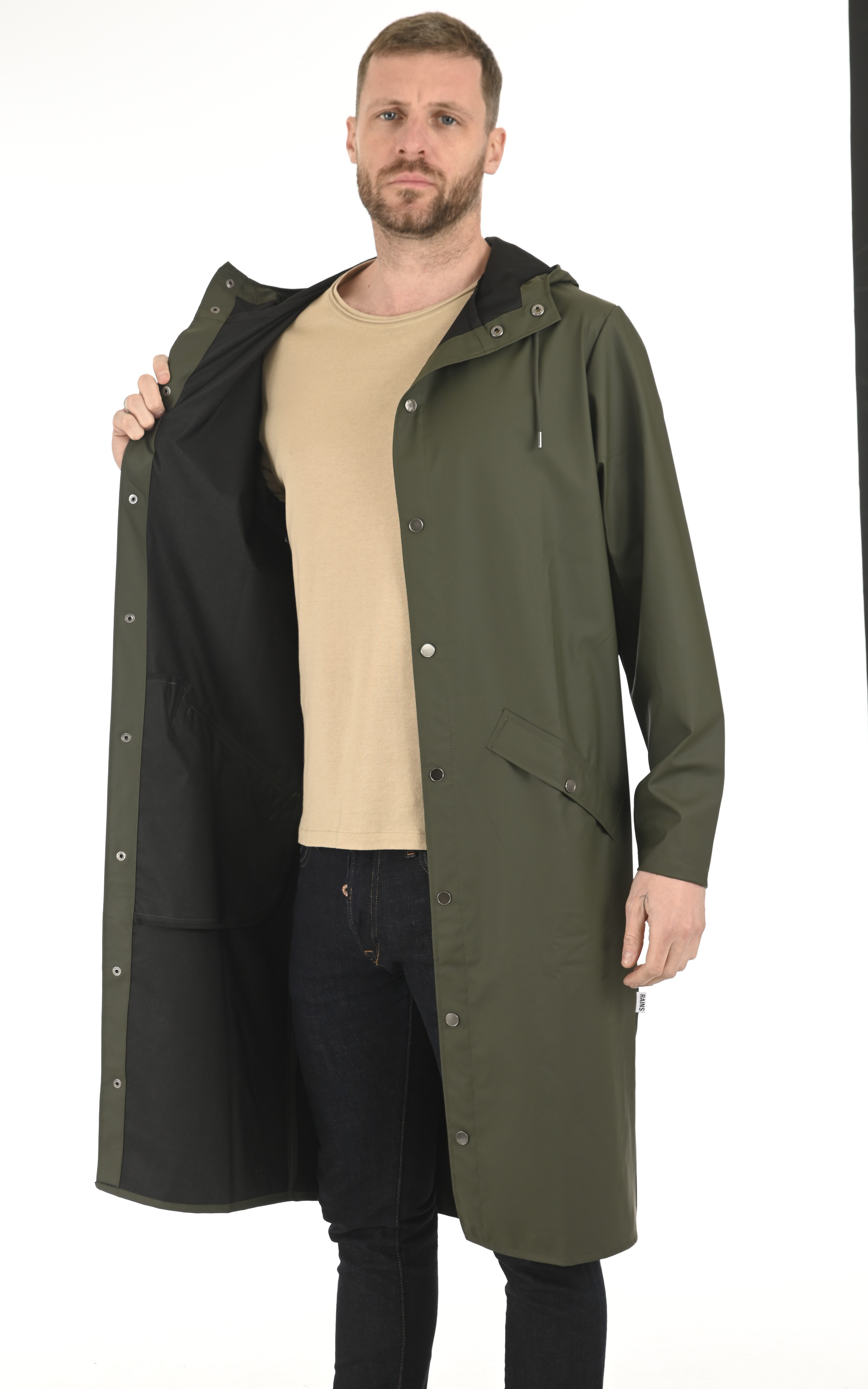 Imperméable Longer Jacket 18360 Green Rains