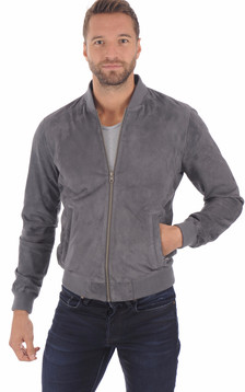 Blouson chèvre velours pétrole Blouson chèvre velours pétrole