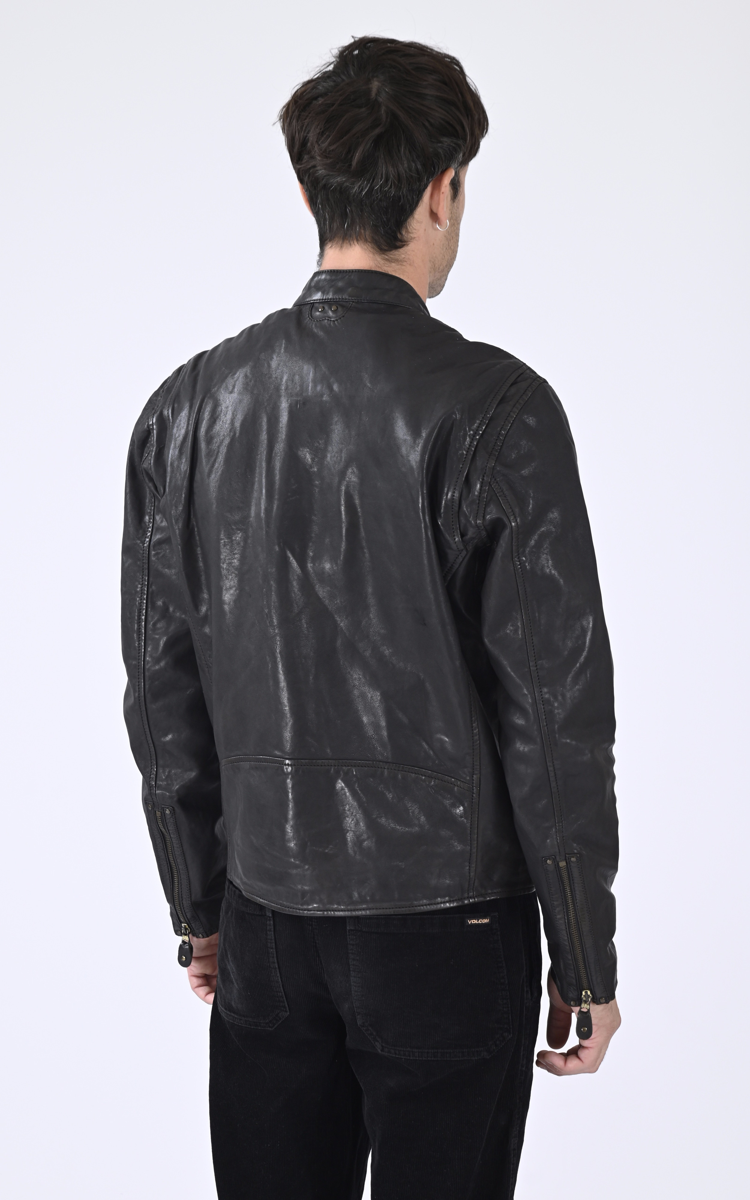 Blouson agneau Akronima noir Daytona 73