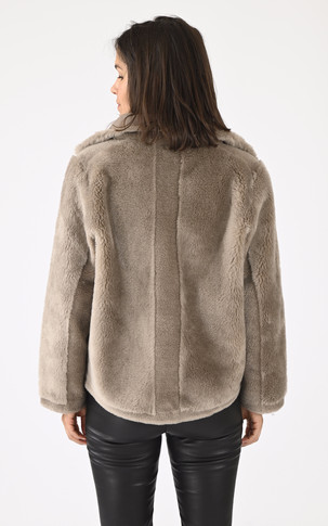 Veste laine Assietta taupe