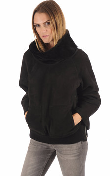 Sweat Mérinos Velours Noir Sweat Mérinos Velours Noir