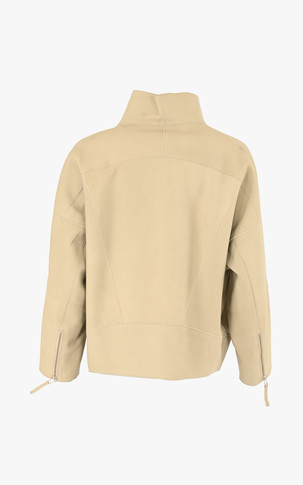 Veste couture agneau beige