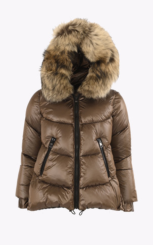 Doudoune cintrée Clizia marron