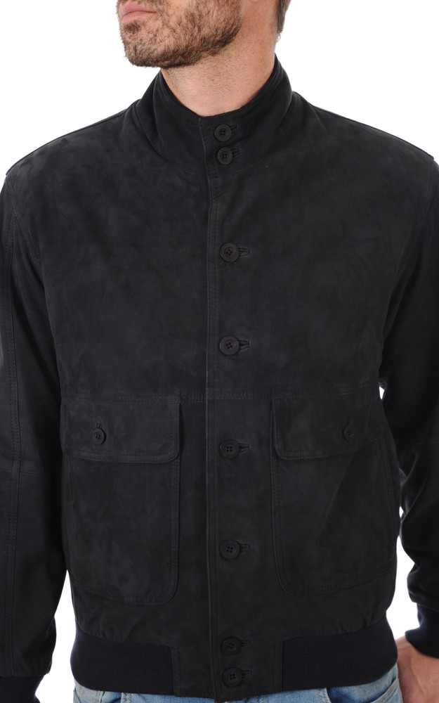 Blouson Aspect Daim Marine Smarty