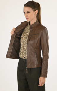 Veste femme marron discount clair