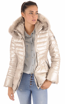 Doudoune Bleue Fourrure Renard Femme Doudoune Bleue Fourrure Renard Femme