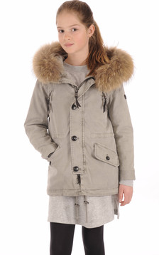 Parka Army Enfant Kaki Clair Parka Army Enfant Kaki Clair