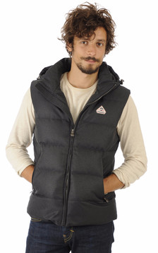 Gilet Spoutnic Drill Gris Foncé Gilet Spoutnic Drill Gris Foncé