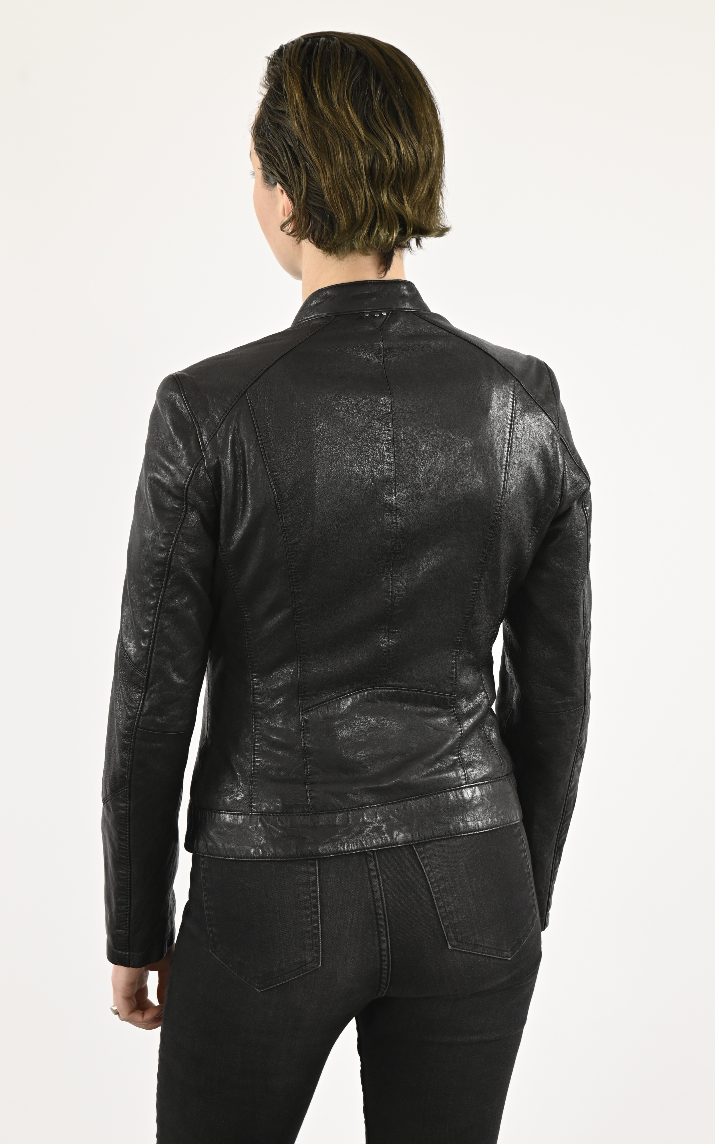 Blouson cuir Jolya Black Rose Garden