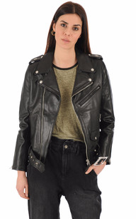 Blouson cuir schott discount femme