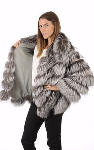 Veste Fourrure Renard Argenté Agostoni La Canadienne Veste Fourrure Renard Argenté Agostoni La Canadienne