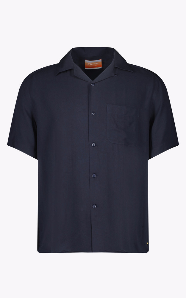 Chemise manches courtes bleu marine Rivieras