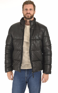 Parka longue hotsell cuir homme