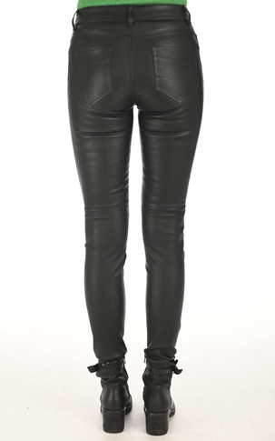 Jean cuir stretch Jiny noir