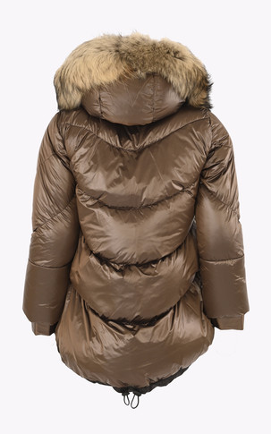Doudoune cintrée Clizia marron