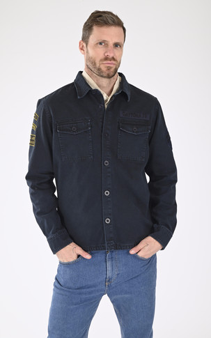 Chemise denim Melhart marine