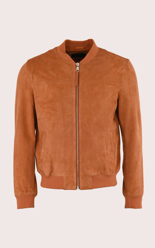 Teddy Bower cuir velours orange