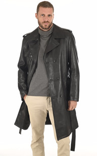 Trench cuir homme new arrivals