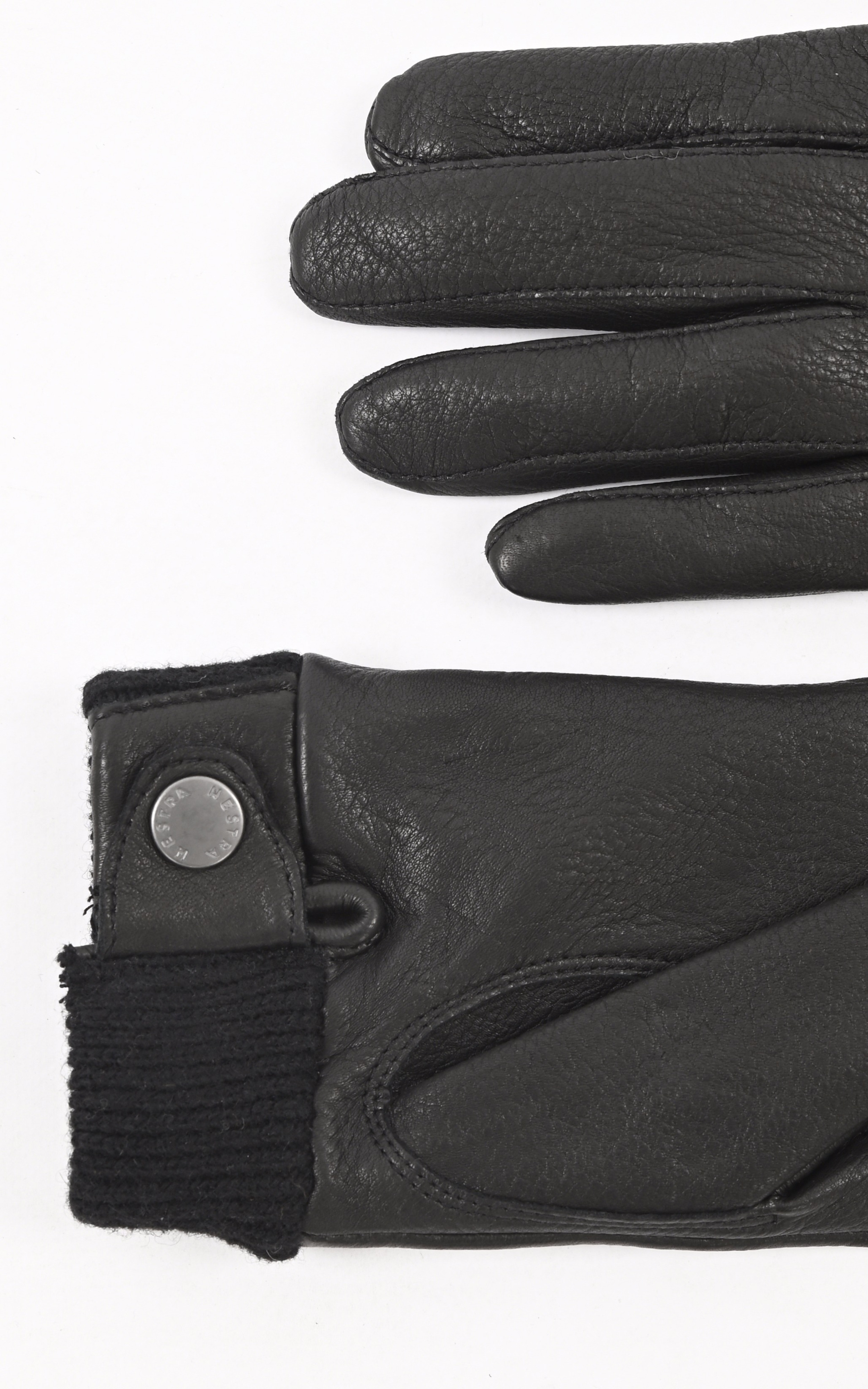 Gants en cuir de cerf noir Hestra