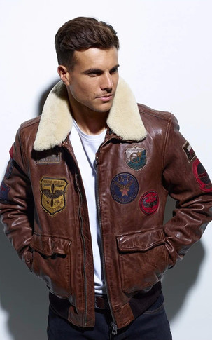 manteau cuir aviateur homme