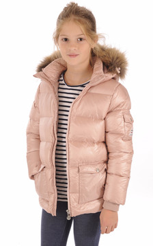 Doudoune Authentic Jacket Shiny Girl Rose Doudoune Authentic Jacket Shiny Girl Rose