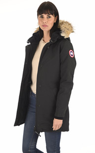 Doudoune Roxboro à capuche Plumes d’oie Canada Goose en coloris Noir Femme Vêtements Manteaux Manteaux longs et manteaux dhiver 