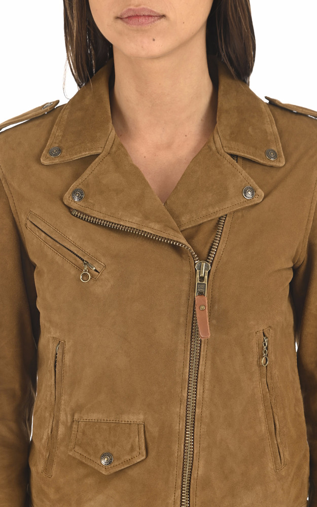 Blouson cuir velours LCW2620X cognac Schott