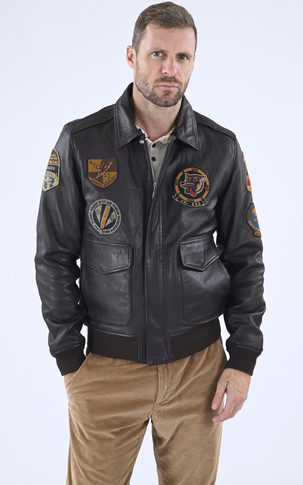 Blouson pilote LC Flight WX 23 Marron