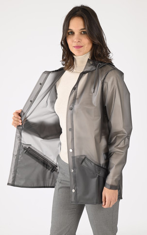 Imperméable Jacket 12010 mixte gris transparent