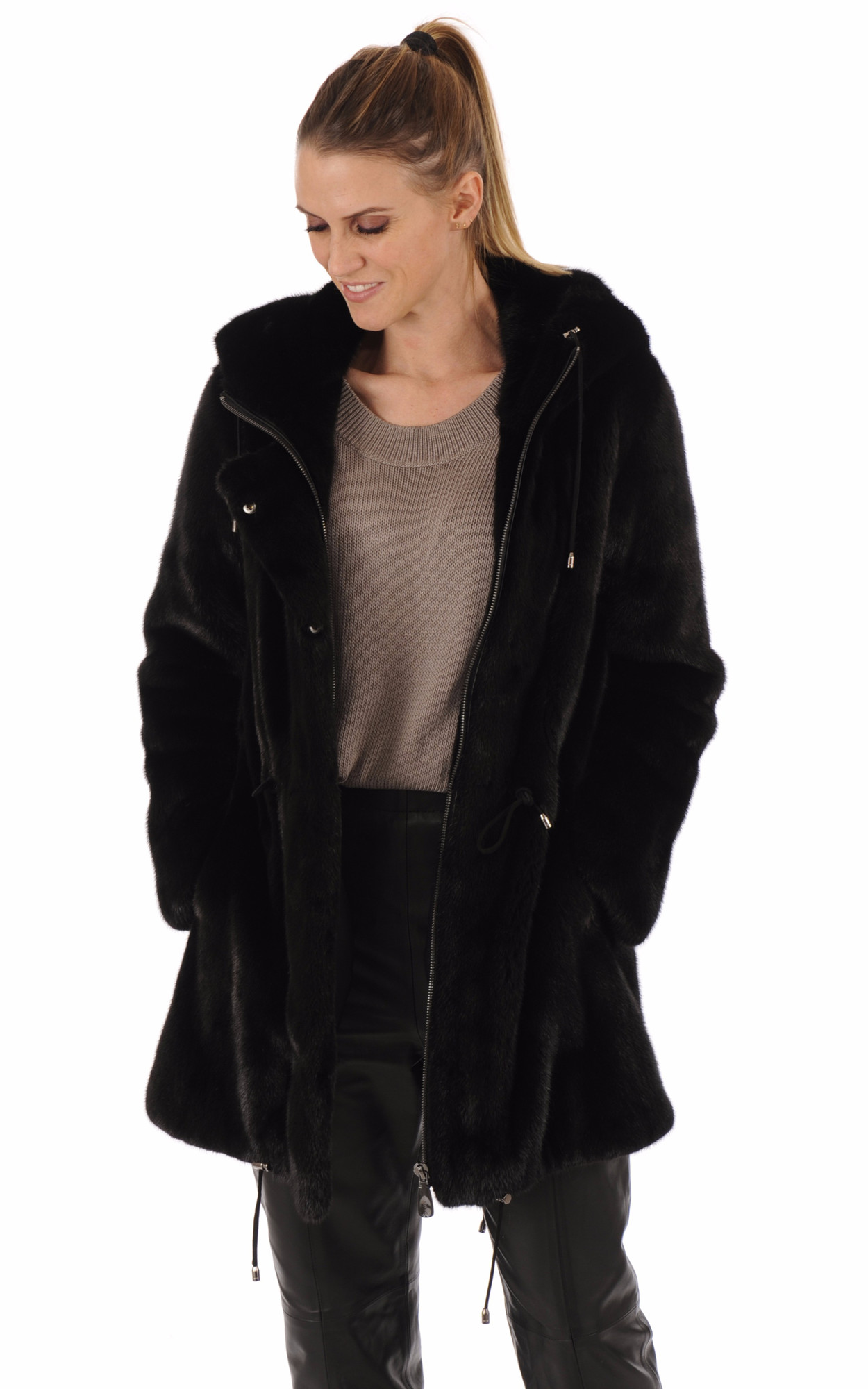 manteau fourrure femme